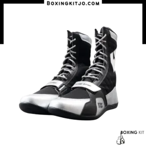 2TUF2TAP Black/Silver Boxing Shoes