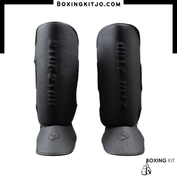 2TUF2TAP Black Full Matte Shin Guard