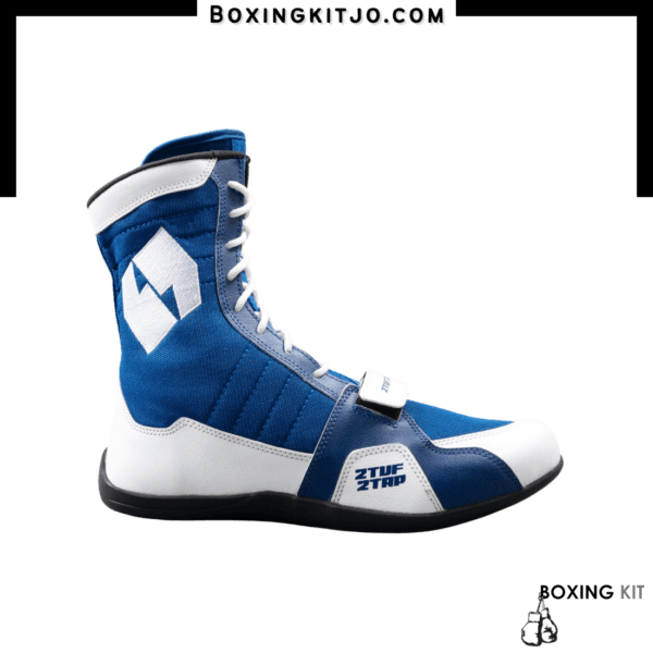 2TUF2TAP Blue/White Boxing Shoes - Image 3