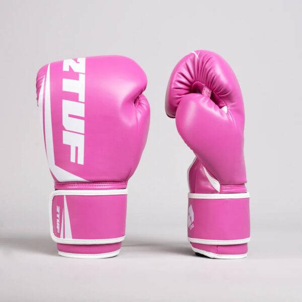 2TUF2TAP V1 Beginner's Boxing Gloves - Pink & White