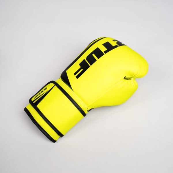 2TUF2TAP V1 Beginner's Boxing Gloves - Yellow & Black - Image 2