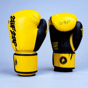 2TUF2TAP Graffiti Series Yellow & Black Boxing Gloves – Elite Training