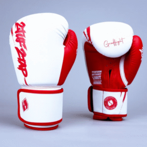 2TUF2TAP Graffiti Series White & Red Boxing Gloves – Elite Training